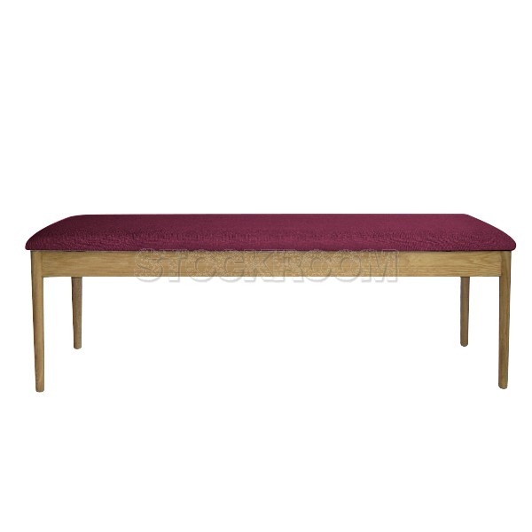 Alander Upholstered Solid Wood Bench