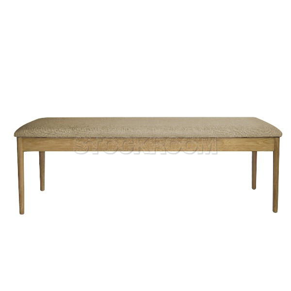 Alander Upholstered Solid Wood Bench