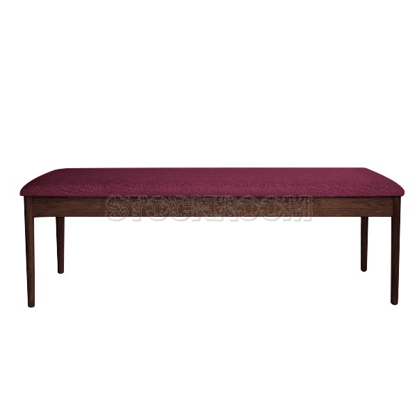 Alander Upholstered Solid Wood Bench