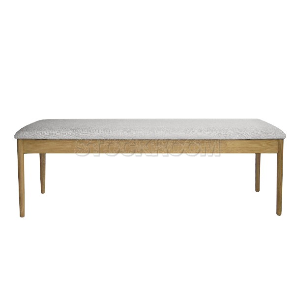 Alander Upholstered Solid Wood Bench