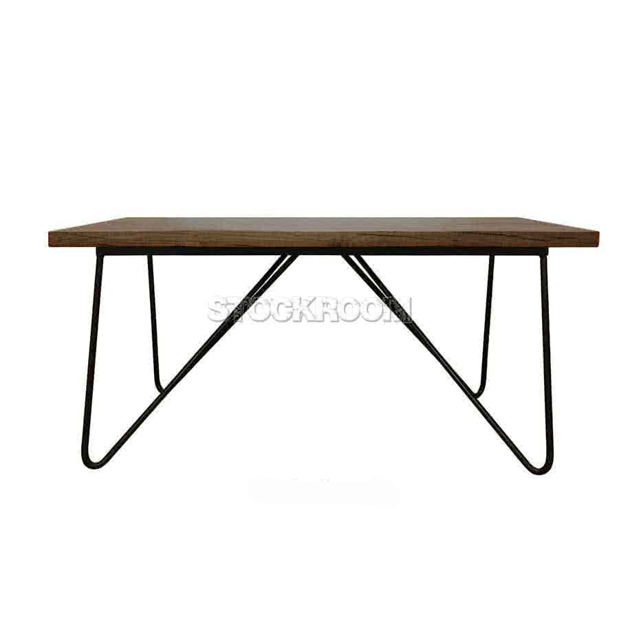 Alden Industrial Style Solid Wood Table