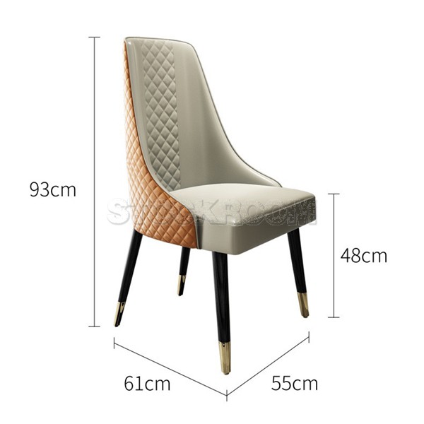 Alessia High Back Upholstered Dining Chair