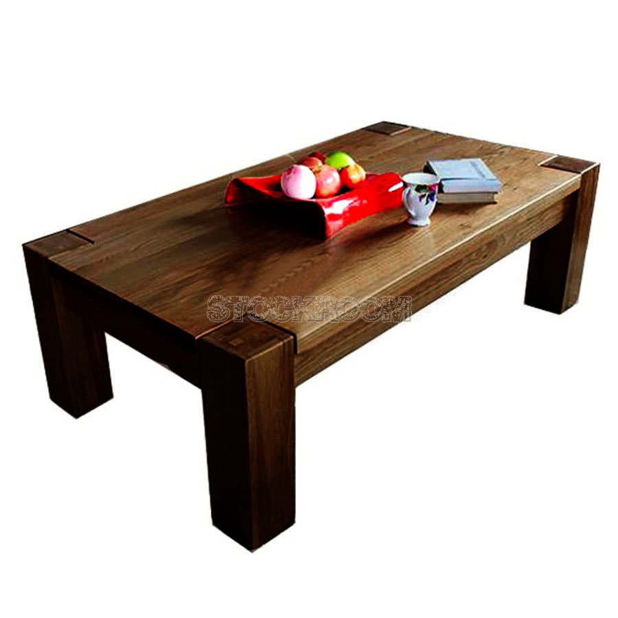 Alexandera Solid Oak Wood Coffee Table