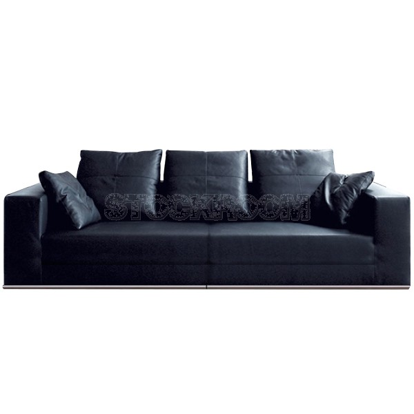 Amelio Leather Feather Down Sofa