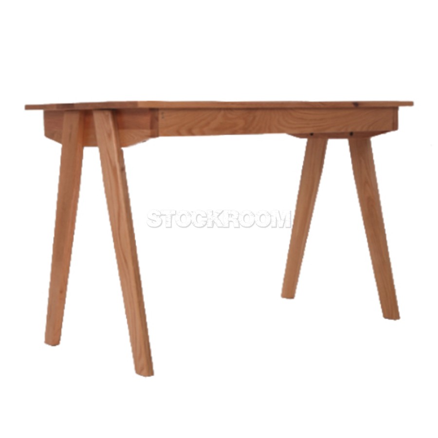 Andrea Solid Oak Wood Desk