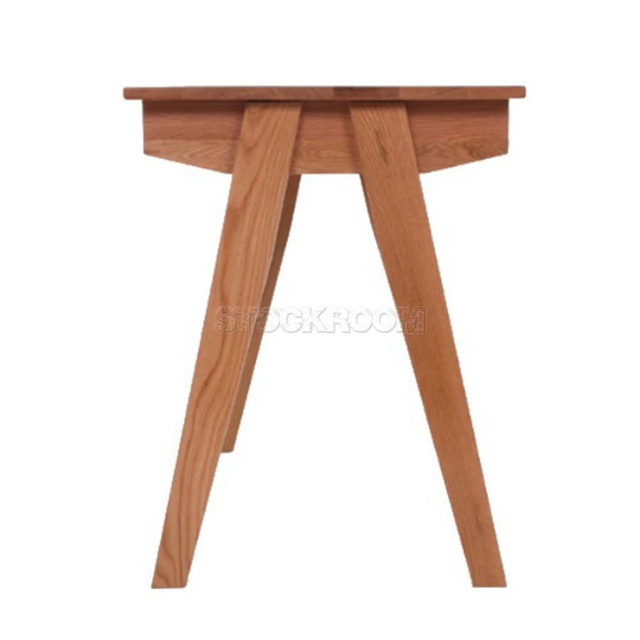 Andrea Solid Oak Wood Desk