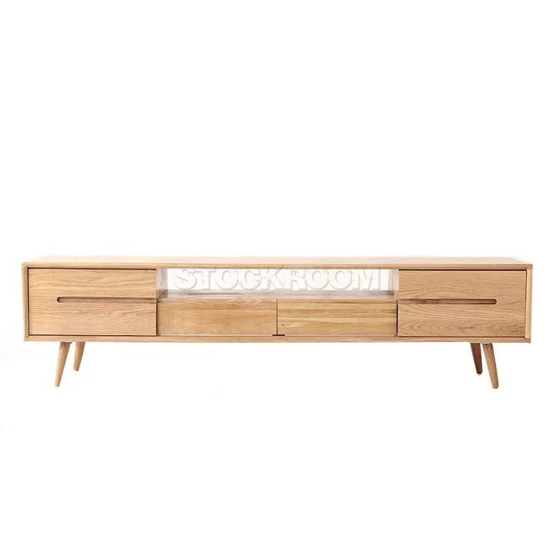 Andren Solid Oak Wood TV Cabinet