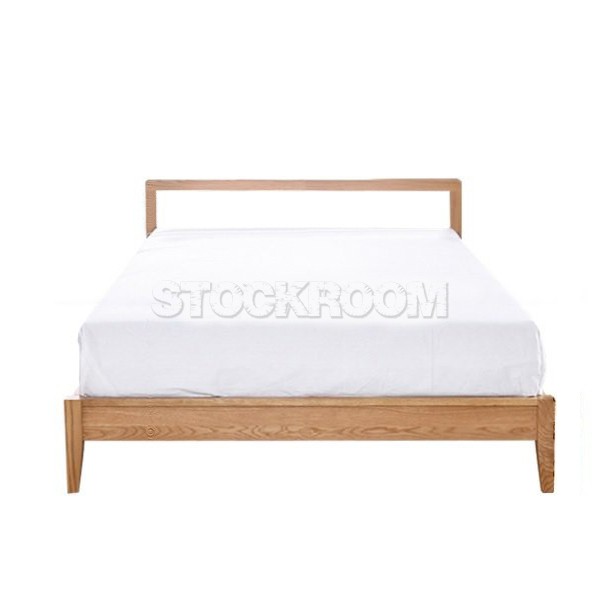 Ansley Solid Oak Wood Bed Frame