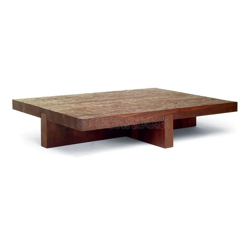 Ara Recycled Solid Elm Wood Coffee Table