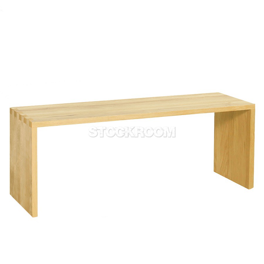 Arch Solid Oak Wood Bench