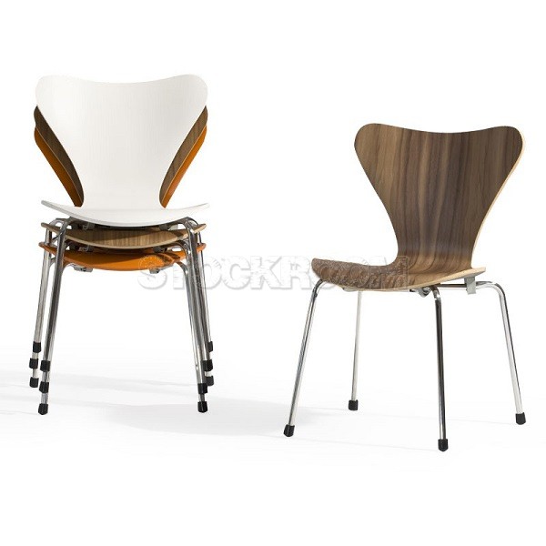 Arne Jacobsen Series 7 Style Dining Chair - Stackable Chair