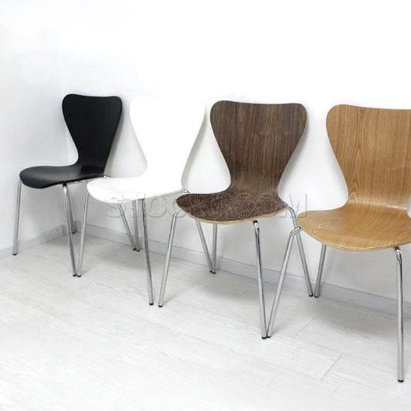 Arne Jacobsen Series 7 Style Dining Chair - Stackable Chair