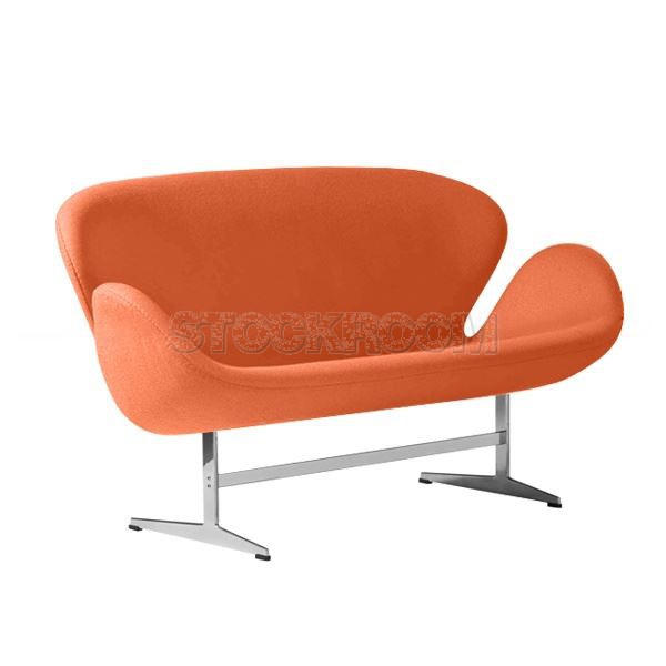 Arne Jacobsen Style Swan Sofa - 2 Seater