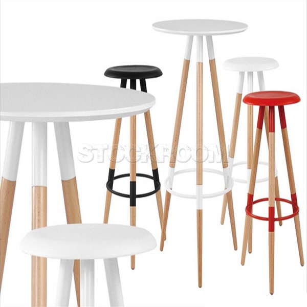 Arnold Modern Round Bar Table