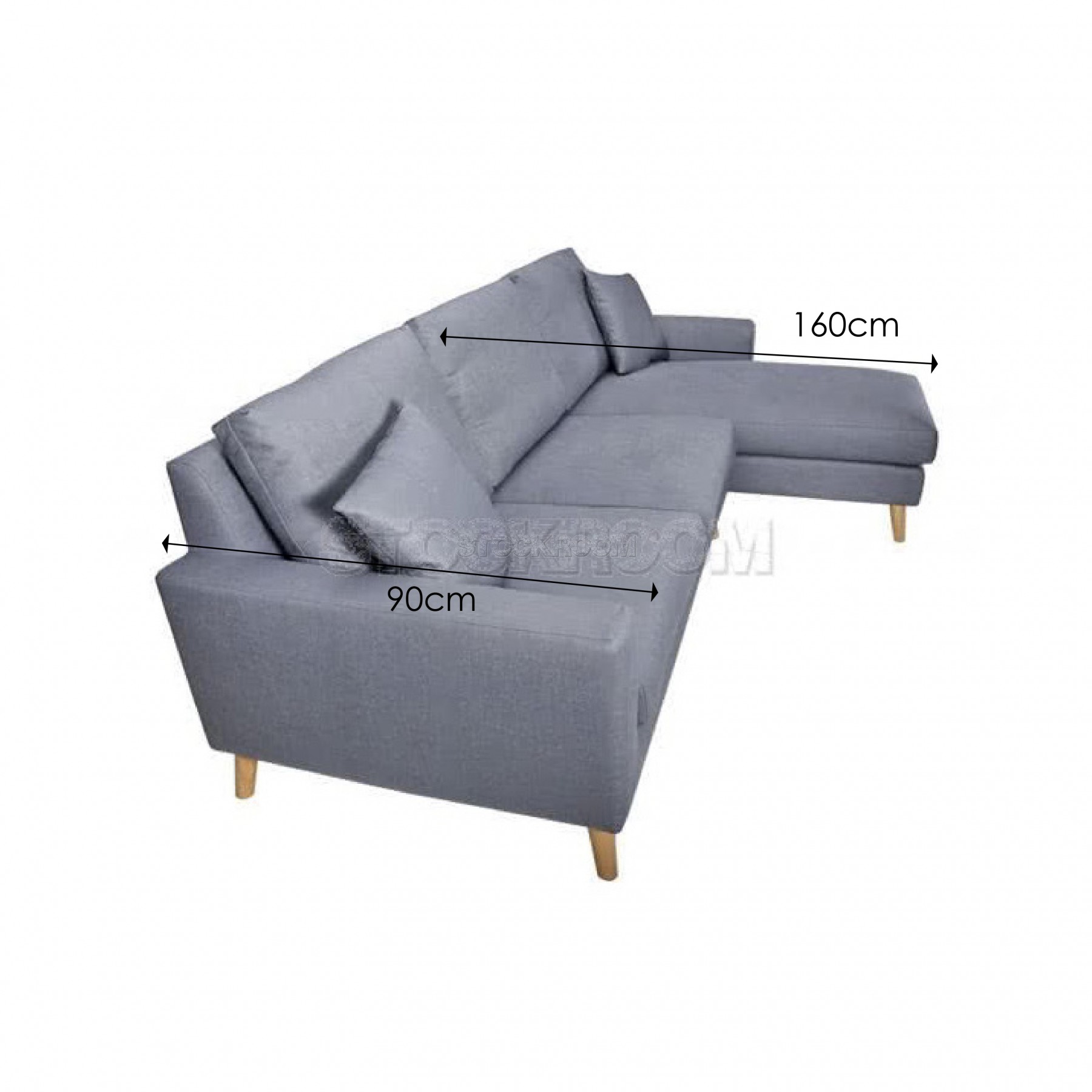 Ashby Fabric Sofa - L Shape