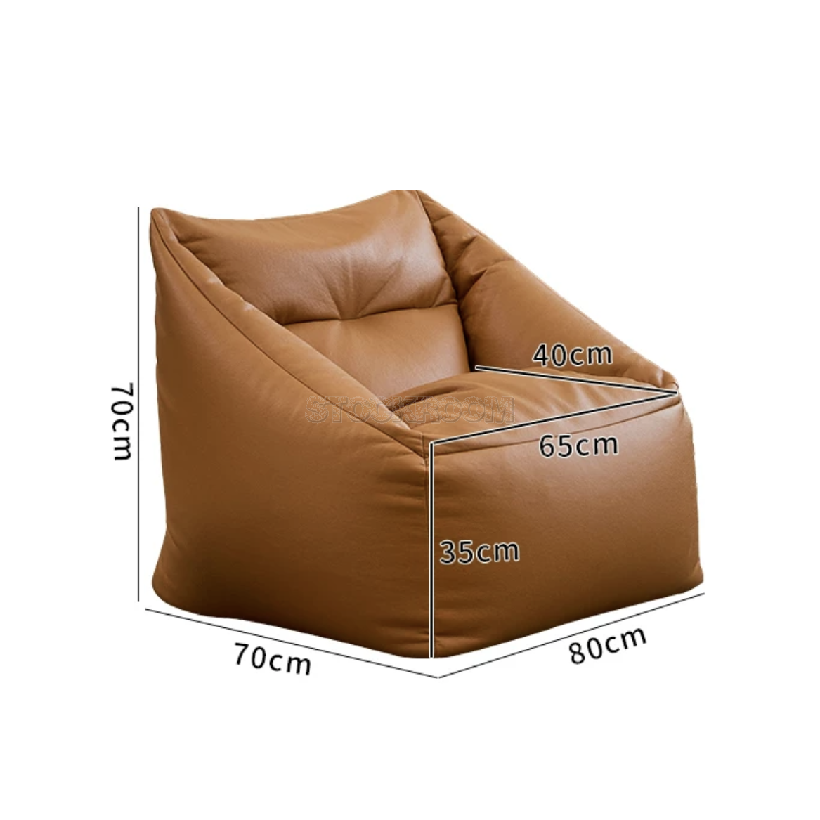 Ashton Faux Leather Bean Bag