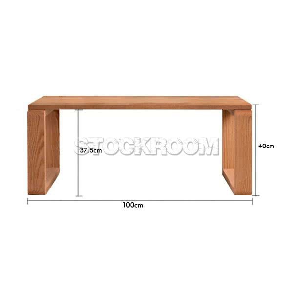 Aspen Oak Wood Coffee Table