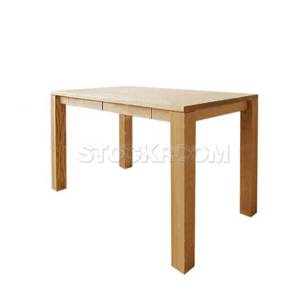 Aston Solid Oak Desk with Drawer