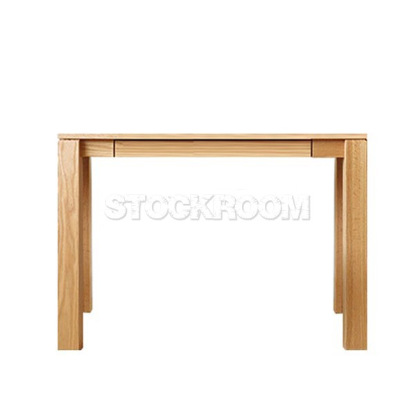 Aston Solid Oak Desk with Drawer