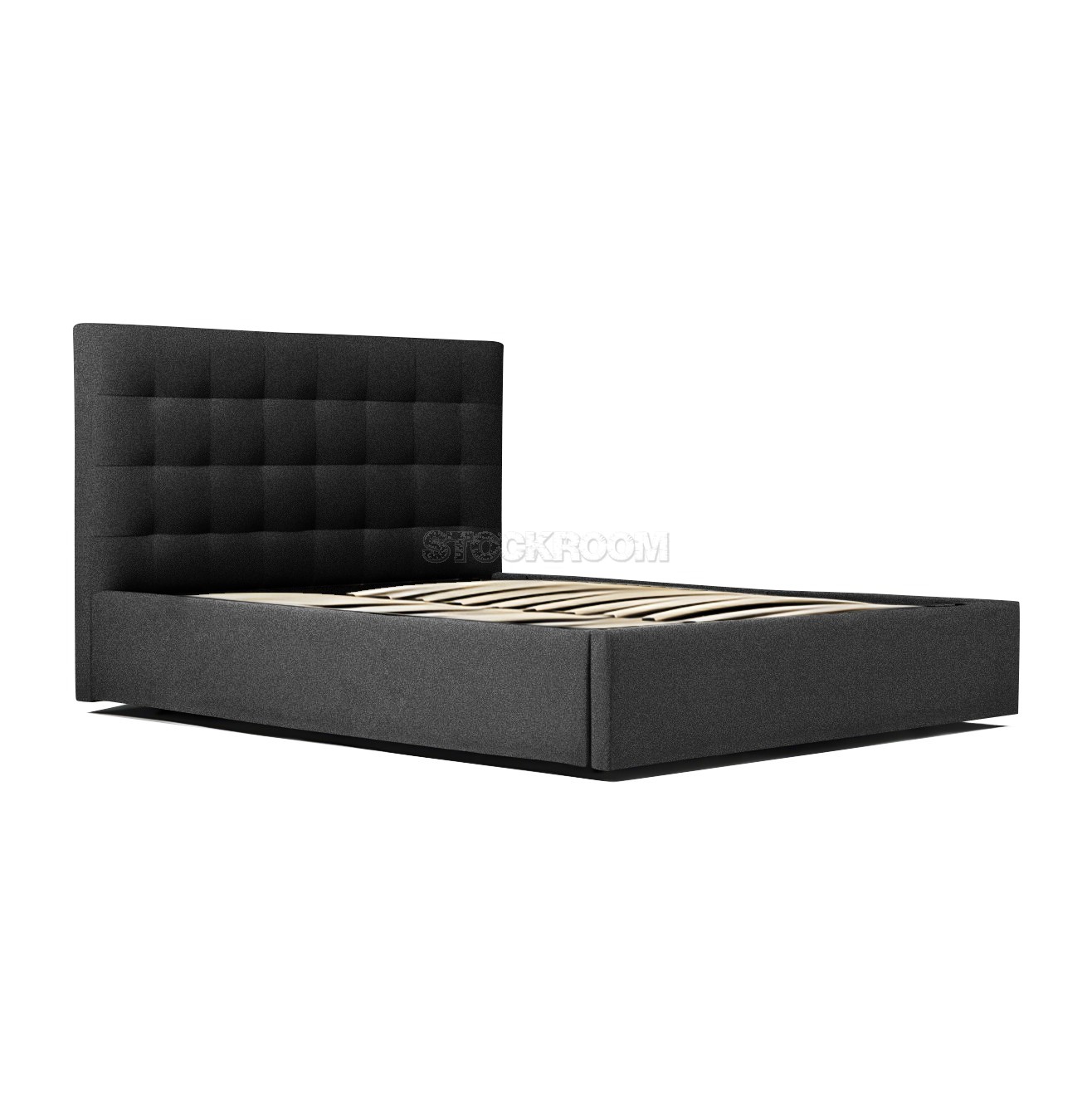 Ava Fabric Upholstered Storage Bed Frame