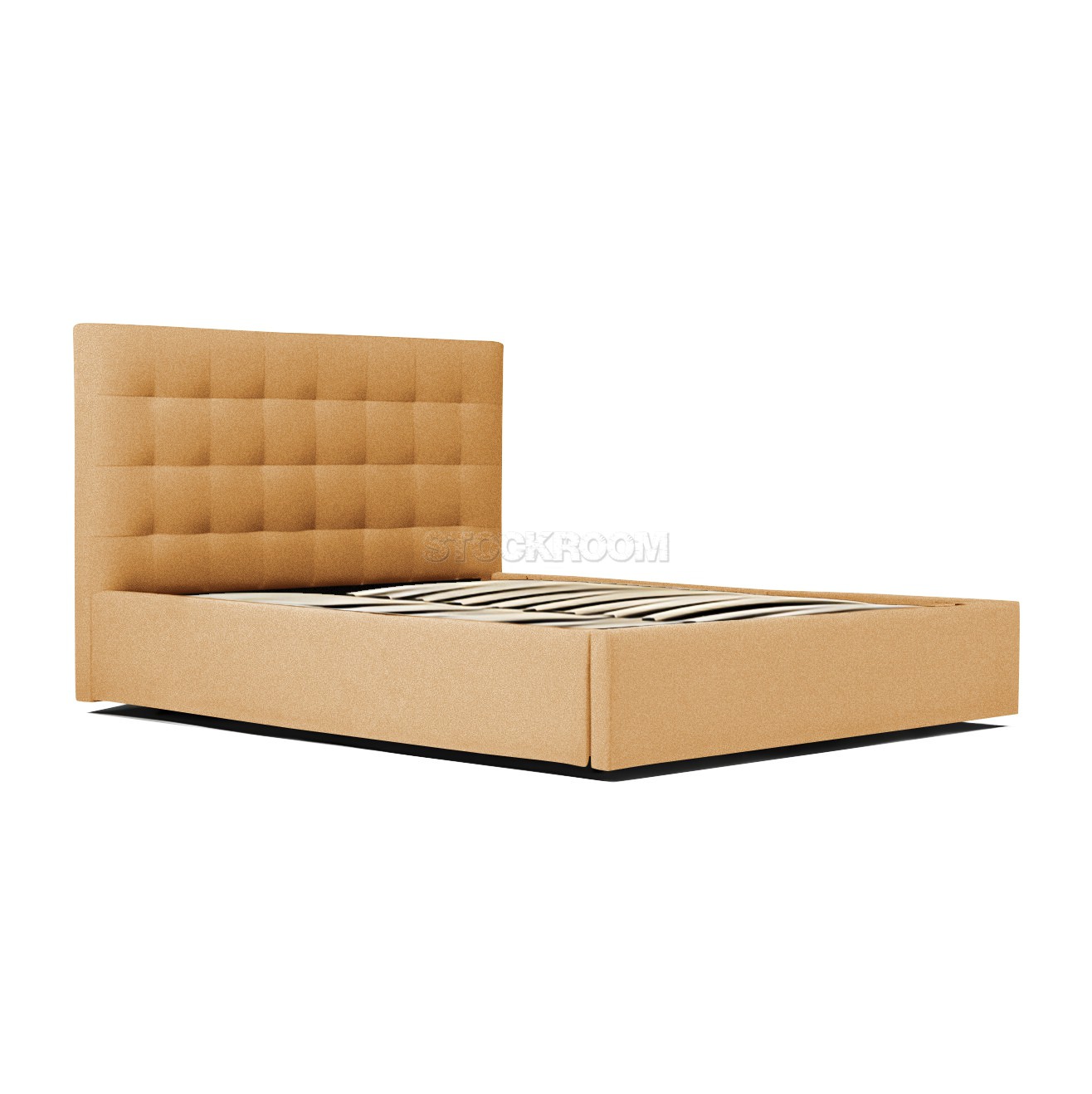 Ava Fabric Upholstered Storage Bed Frame