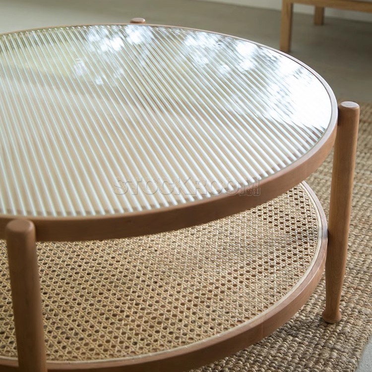 Ava Rattan Coffee Table - round