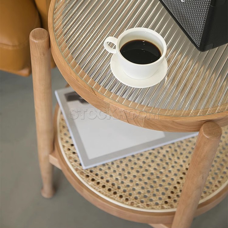 Ava Rattan Coffee Table - round