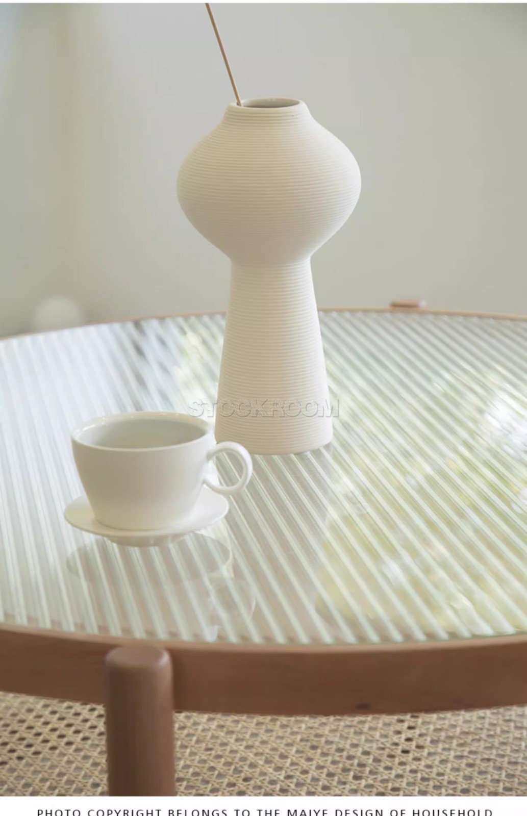 Ava Rattan Coffee Table - round
