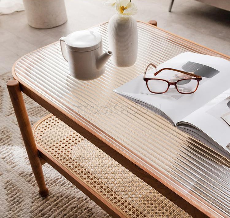 Ava Rattan Coffee Table - rectangle