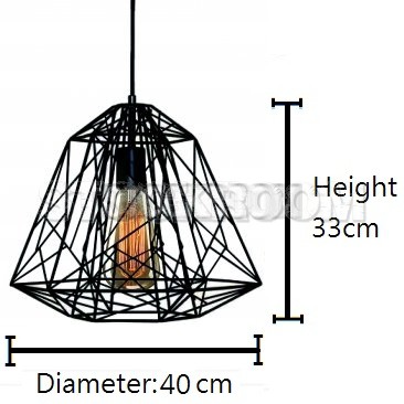 Wire Style Lamp - Medium Size