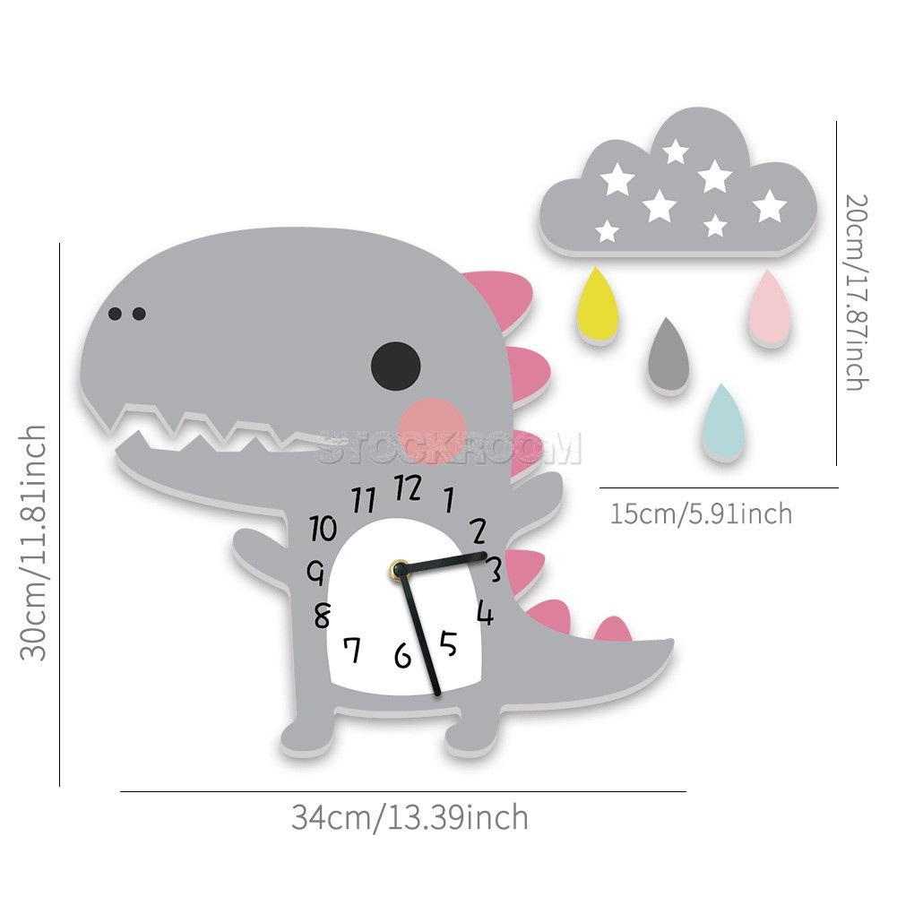 Baby Dinosaur Wall Clock