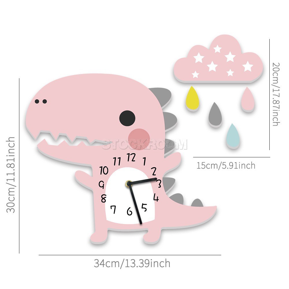 Baby Dinosaur Wall Clock