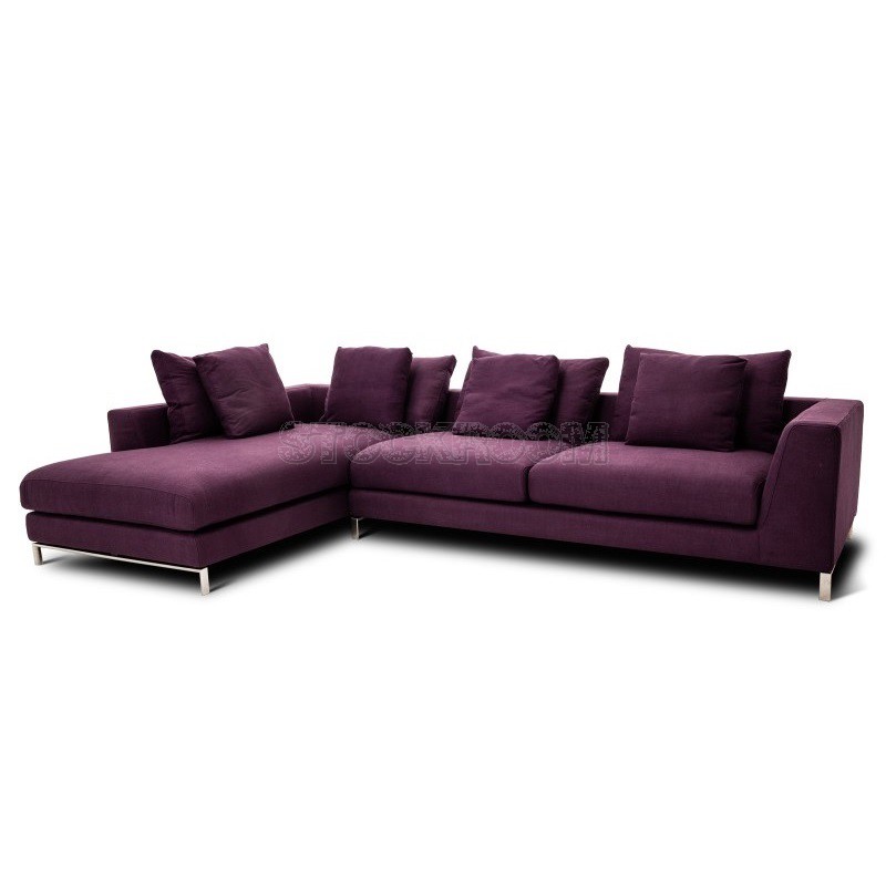 Bakersfield Fabric Foam Sofa - L Shape