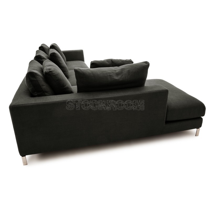 Bakersfield Fabric Foam Sofa - L Shape