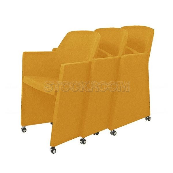 Bartley Folding Fabric Chair with Wheels