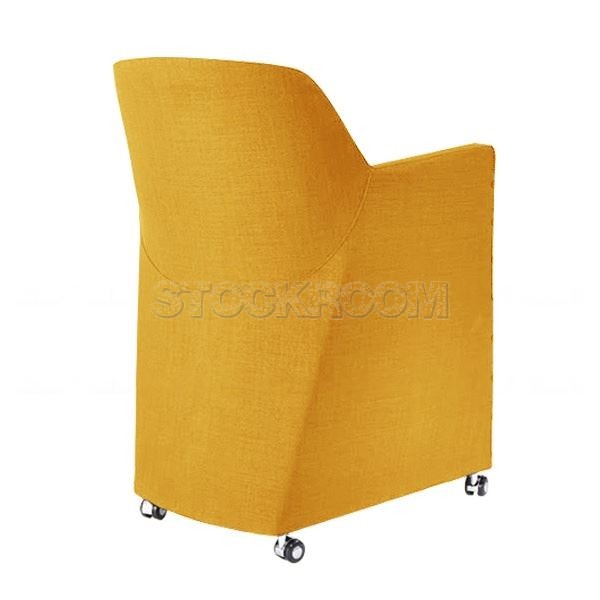 Bartley Folding Fabric Chair with Wheels