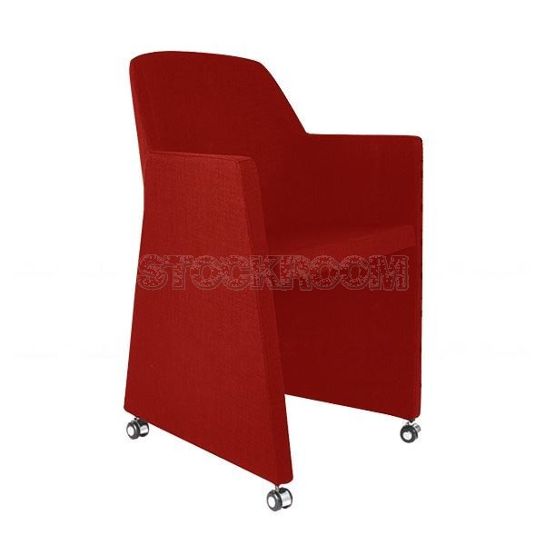 Bartley Folding Fabric Chair with Wheels