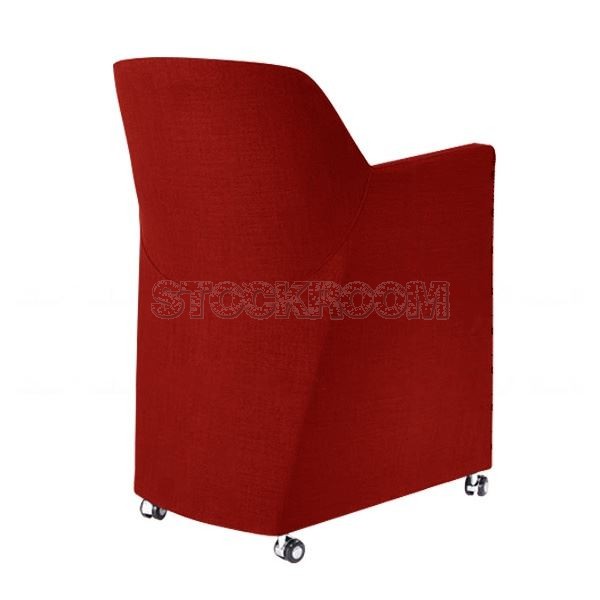 Bartley Folding Fabric Chair with Wheels