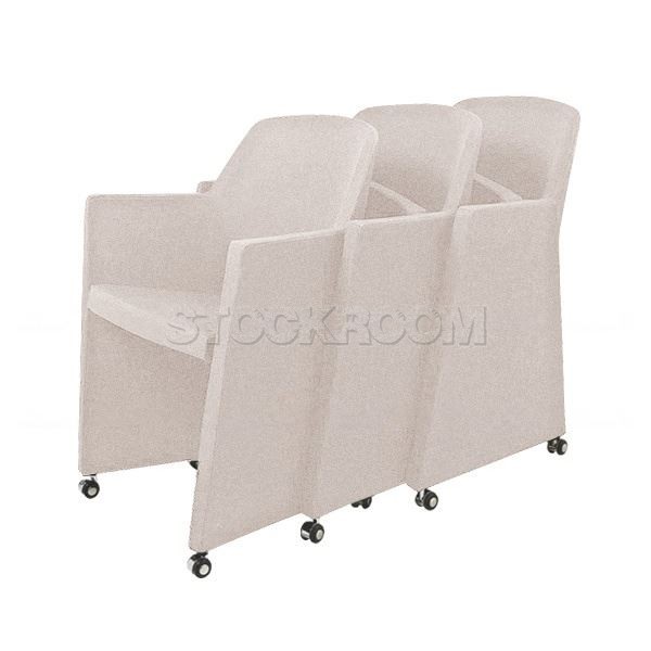 Bartley Folding Fabric Chair with Wheels