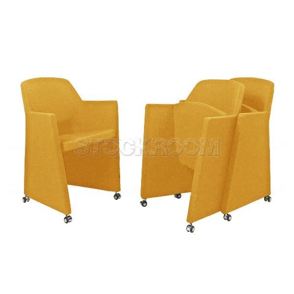 Bartley Folding Fabric Chair with Wheels