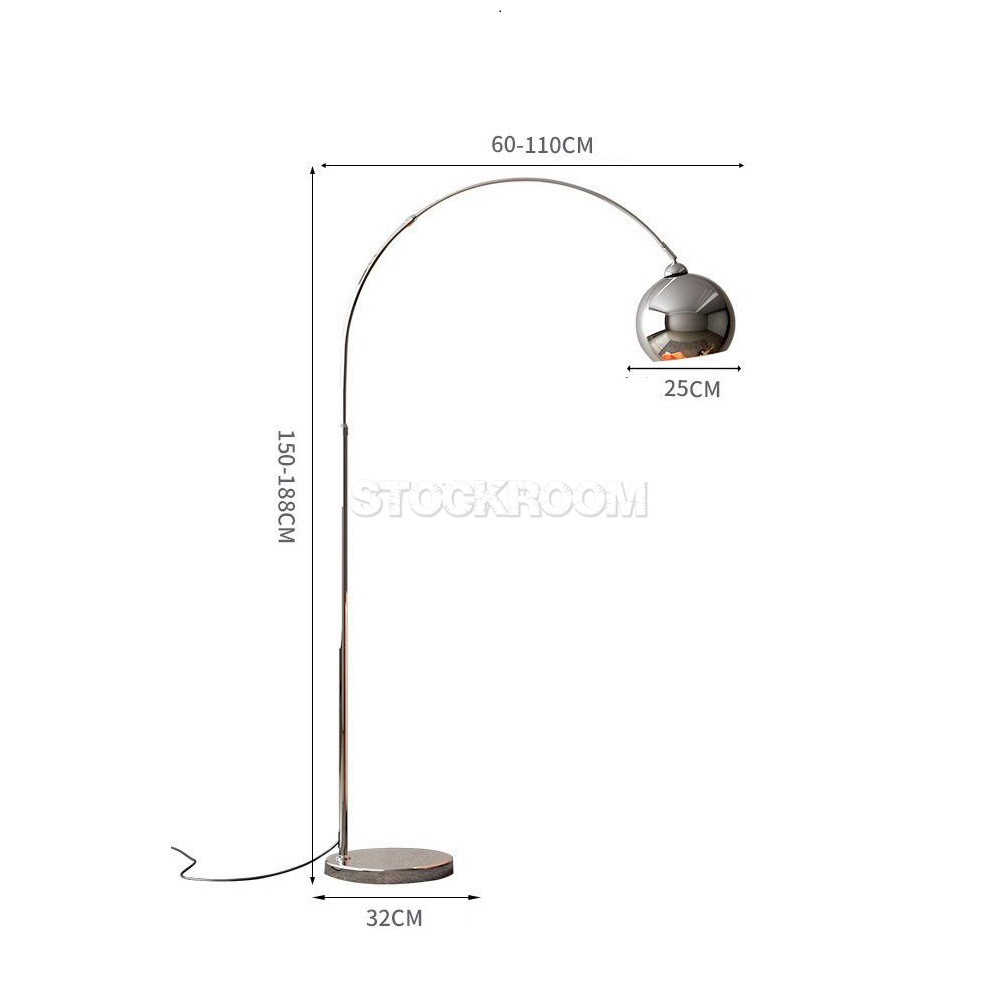 Beatrix Adjustable Modern Arc Floor Lamp
