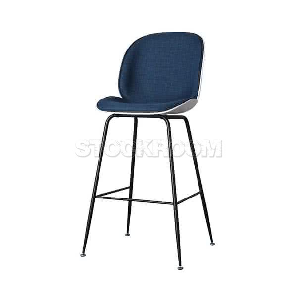 Beetle Style Bar Stool / Counter Stool Upholstered