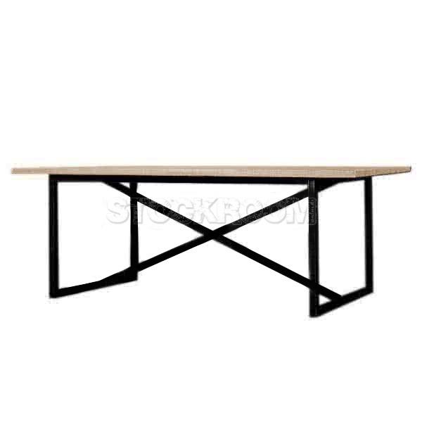 Benedict Solid Wood Industrial Loft Style Table