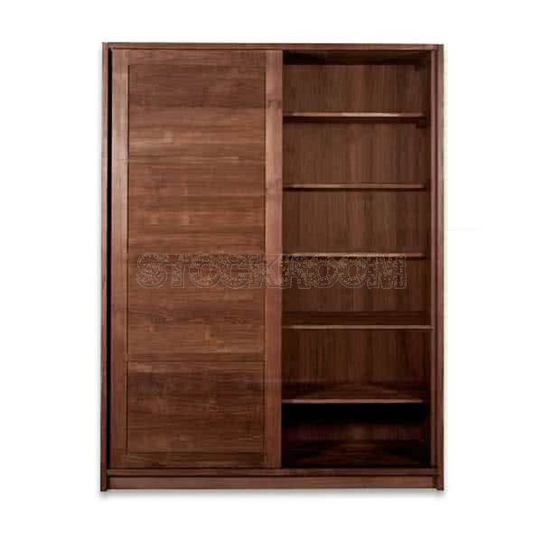 Benti Solid Oak Sliding Door Wardrobe