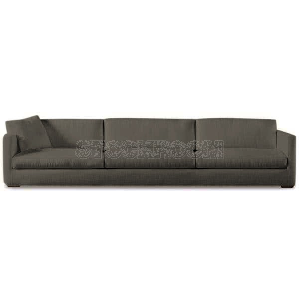 Berti Fabric Feather Down Sofa - 3 Seater