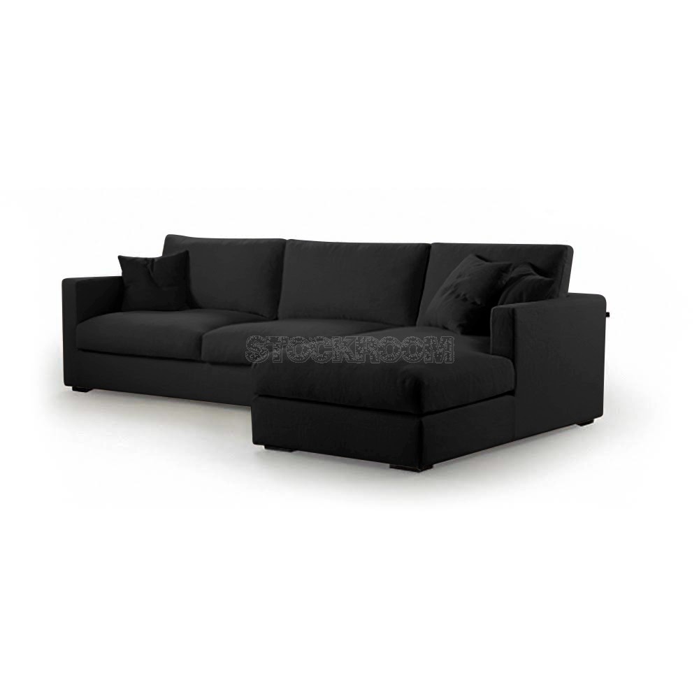 Berti Fabric Feather Down Sofa - L Shape / Sectional Sofa