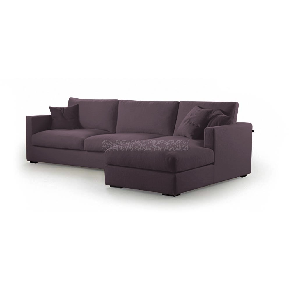 Berti Fabric Feather Down Sofa - L Shape / Sectional Sofa