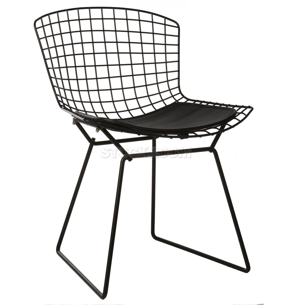 Bertoia Style Wire Chair with Pad - Premium Version