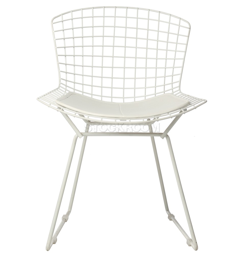 Bertoia Style Wire Chair with Pad - Premium Version