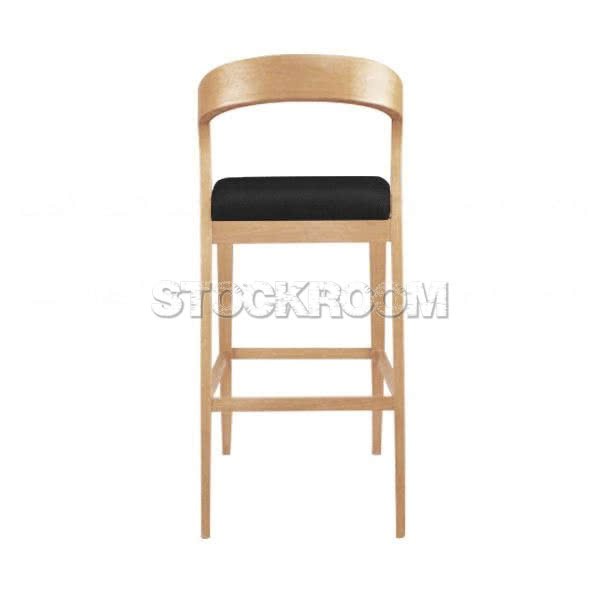 Bjorn Upholstered Wood Barstool